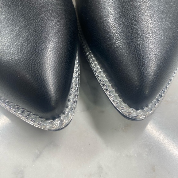 BCBG Harlia black leather pointy toe heels - Picture 13 of 14